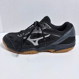 Mizuno Cyclone Speed 2 Volleyball Shoes Womens 10 Black Silver Gum Sole Athletic